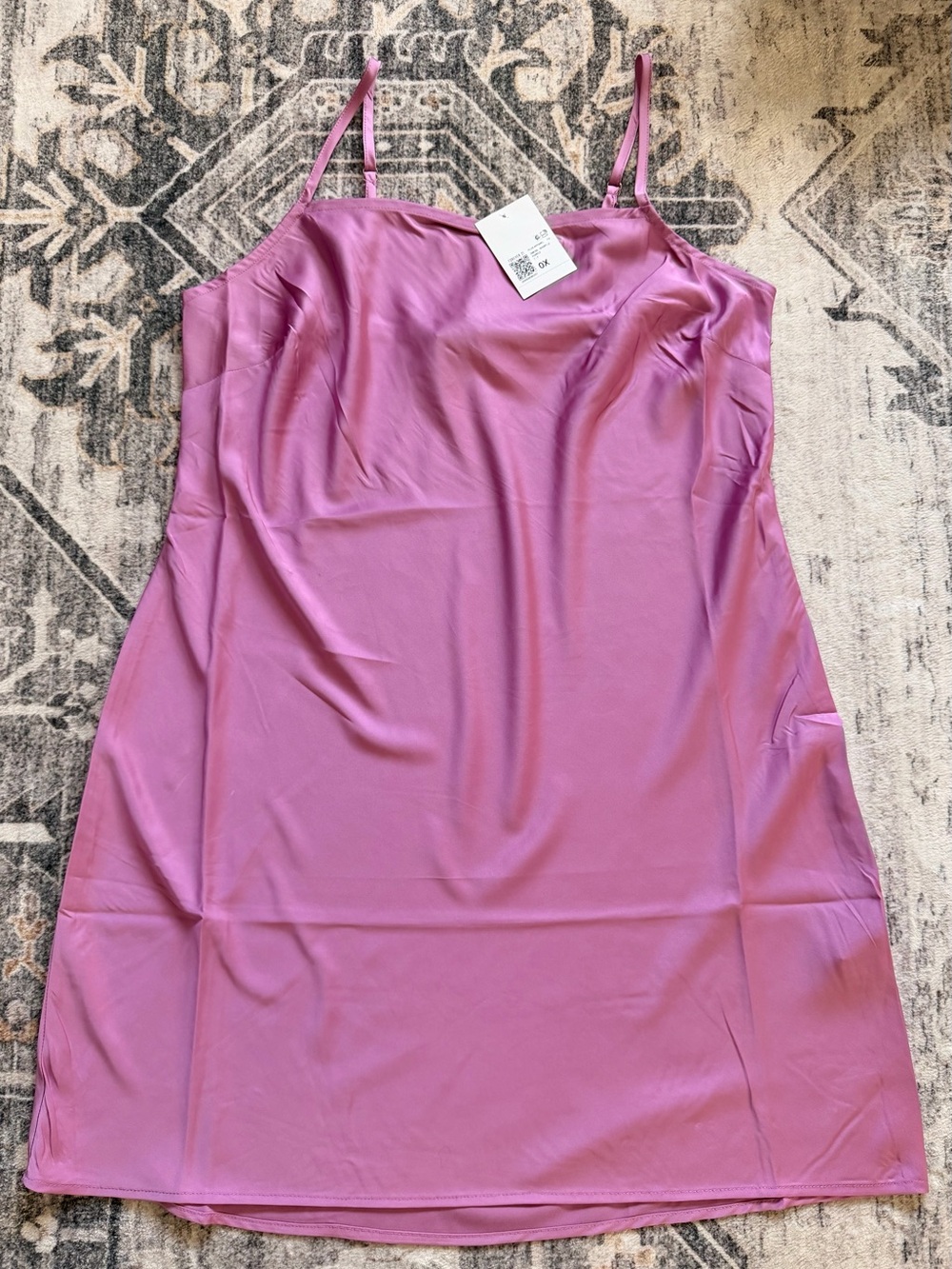 Women’s Forever 21 Mauve Pink Satin Dress with Adjustable Straps Size 0X